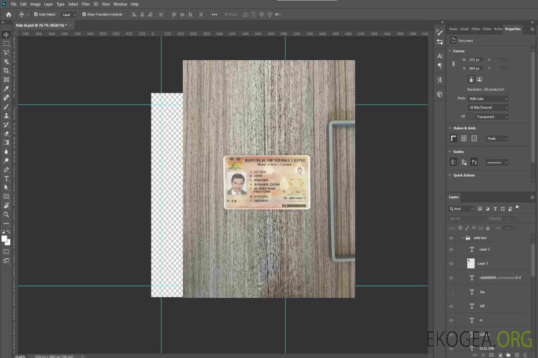 Sierra Leone DL photolook AVANT template